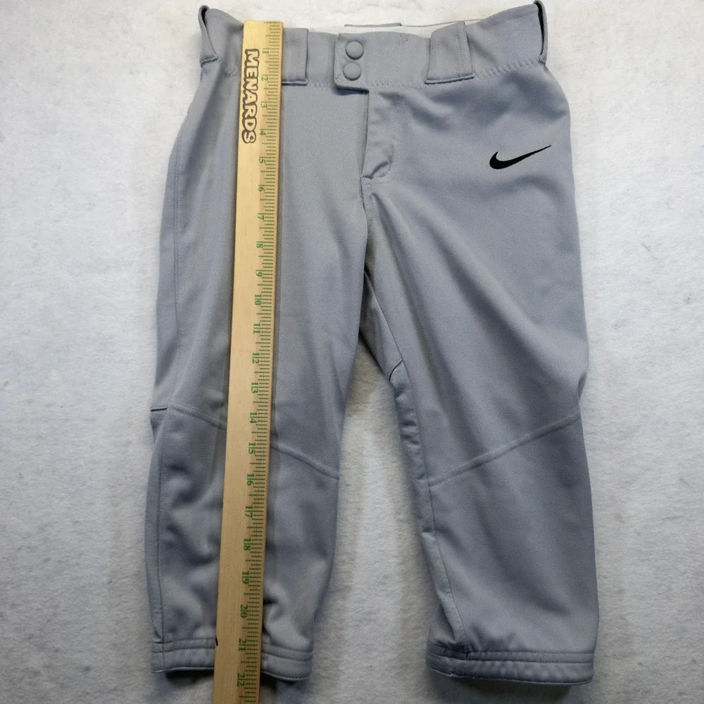 Nike Softball Pants Girls Youth Small Gray‎ Knicker Baseball Swoosh Athletic